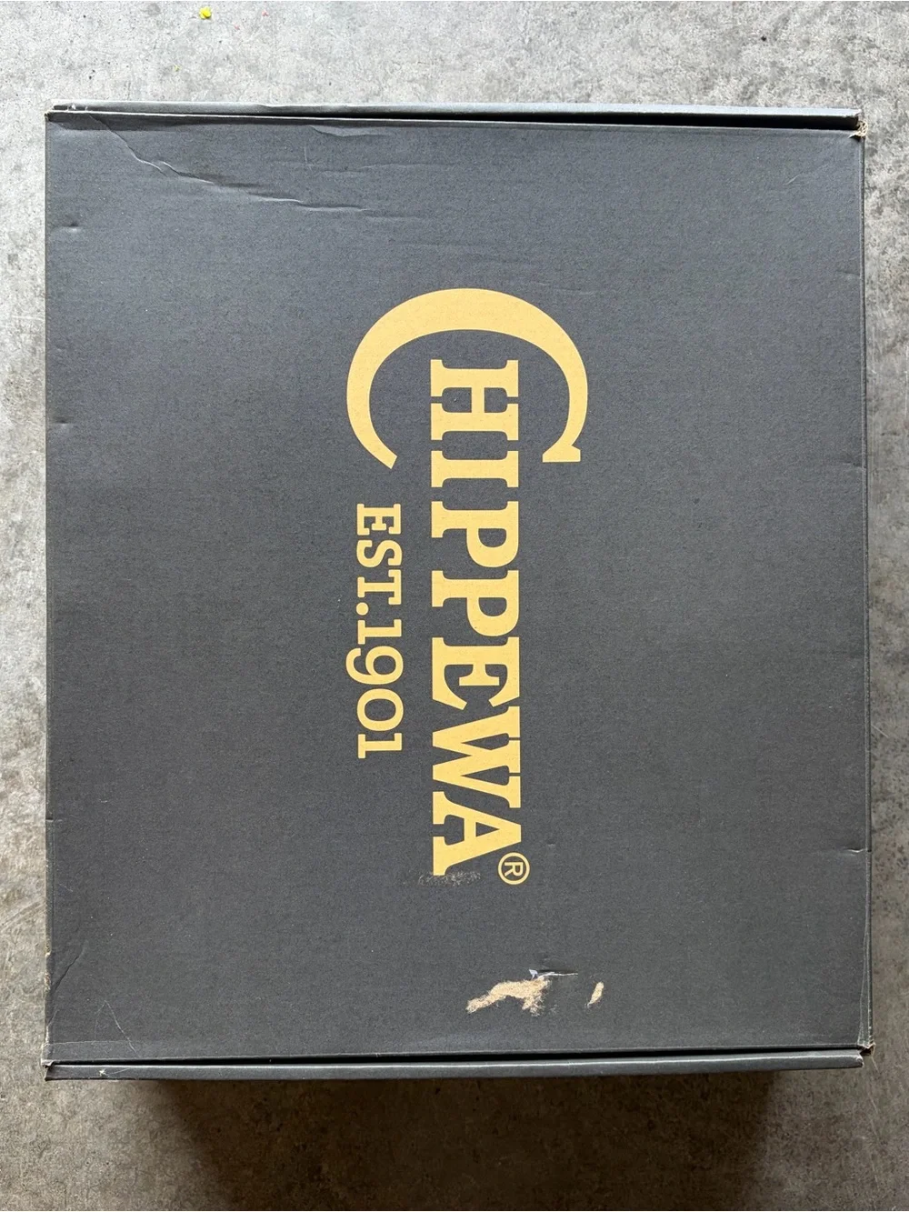 Chippewa Brown Leather Men's Lace-Up Work Boots